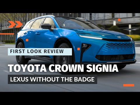 2025 Toyota Crown Signia First Look Review | Hybrid Luxury Crossover Unveiled