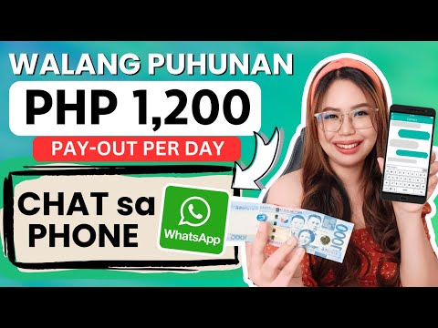 Kumita sa pag-CHAT sa WHATSAPP using PHONE! ₱1,200 PAY-OUT PER DAY | WALANG PUHUNAN