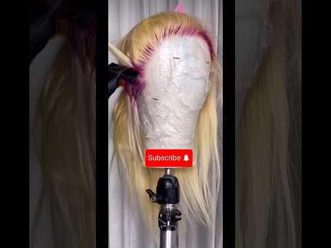 Dye blond 613 bob wig purple and sliver 😍 #shortsvideo #shorts #viral #bobwigs #youtubeshorts #fyp