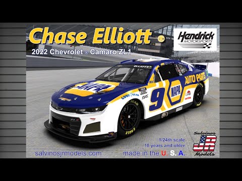 Whats In The Box | Salvinos Models Chase Elliott 2022 Napa Chevy Camaro Kit| Whats In The Box