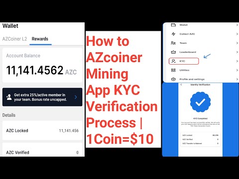 How to AZcoiner KYC Verification Process | 1Coin=$10 | বিক্রি করে টাকা বিকাশে নিন