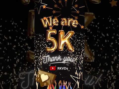 5K Subscribes Celebration l 5K Subscriber Status