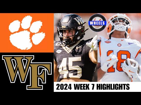 #10 Clemson vs Wake Forest | Full Game Highlights | 2024 College Football Highlights