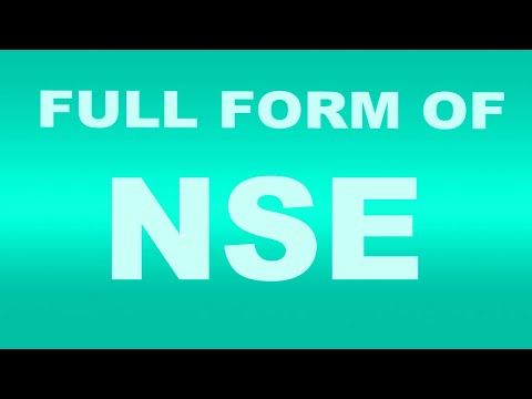 Full Form of NSE| What is NSE Full Form | NSE Abbreviation