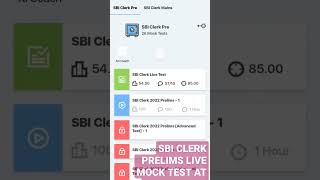 SBI CLERK PRELIMS LIVE MOCK TEST SCORE AT OLIVEBOARD #sbiclerk #sbiclerk2022 #bank #studified