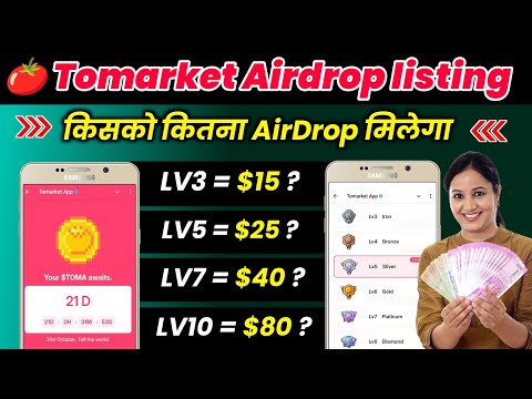 Tomarket airdrop listing date confirm।tomarket airdrop withdrawal। tomarket airdrop update। Tomarket