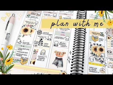 Real Time Plan With Me: Sunflowers! (ft. twolilbees, lightsplanneraction)