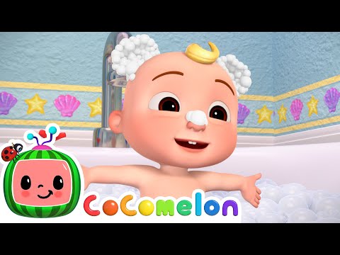 Making Bubble Shapes in the Bath! | 🍉 CoComelon - JJ's Baby Songs 🎶