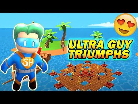 Triumphing as Ultra Guy in Stumble Guys | Epic Victory Moments!