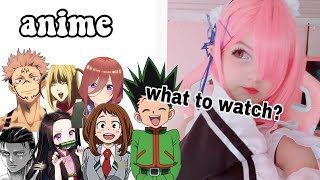 my anime watchlist! Recommendations, watching, completed