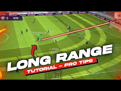 How to Score LONG RANGE GOALS Easily🔥 - TUTORIAL PES Mobile