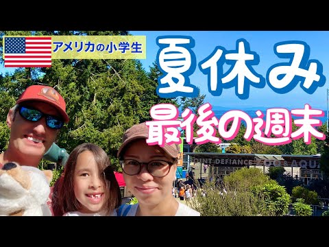 【アメリカ生活】夏休み最後の思い出 Point Defiance Zoo & Aquarium Vlog (#138)