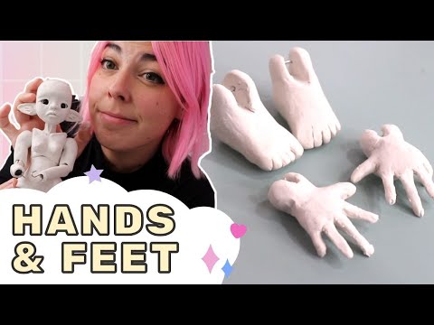 My best traditionally sculpted BJD ever: Sculpting hands and feet out of Polymer Clay