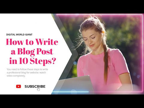 How to Write a Blog Post in 10 Steps? Start Blogging as  a Career in 2023 #Blogging