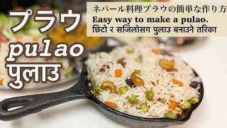 【ネパール料理】プラウの作り方､how to make pulao.छिटो र सजिलोसग पुलाउ बनाउने बिधी