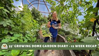 33' Growing Dome Garden Diary - Final 12 Week Recap