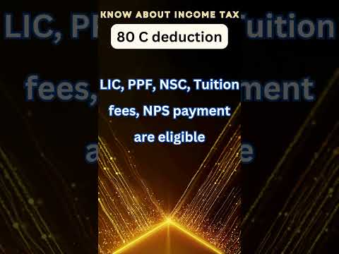 Deduction 80 C #taxfiling #itr #charterdaccountant #ca  #advancetax #incometax