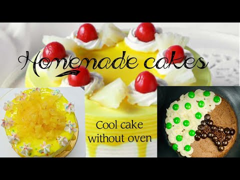 Pineapple cool cake without oven and Apple cake with tips