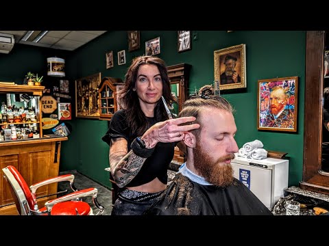 VAN GOGH Transformation 🔥 Ladybarber Sarah does an epic haircut 🇦🇹