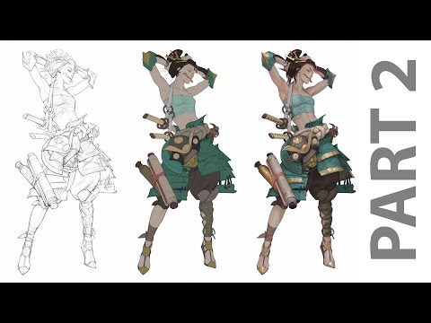 Painting Samurai Girl - Part 2