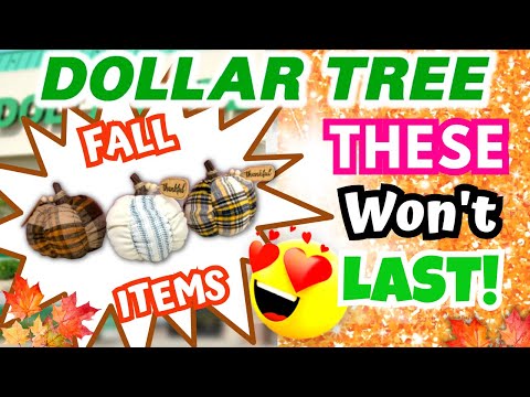 🍁Stunning FALL Decor is Coming! | Dollar Tree Haul FALL | Dollar Tree Fall Shop With ME!