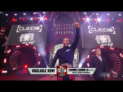 Claudio Castagnoli Entrance as ROH World Champion: AEW Rampage, Sept. 9, 2022