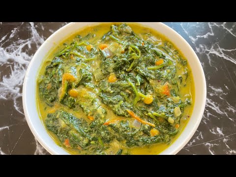 Spinach curry recipe, Palak curry, Healthy curry for dosa or chapathi, less oil curry #shorts