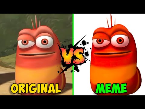 Red Larva Oi Oi Oi Original VS Meme