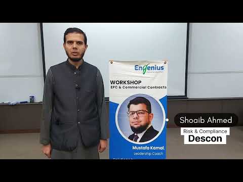 Shoaib Ahmed Feedback on Contract Training