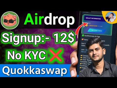 Quokkaswap Crypto Airdrop | 12$ Instent Withdrawal New Crypto Loot Today 🤑 | Zid Earning