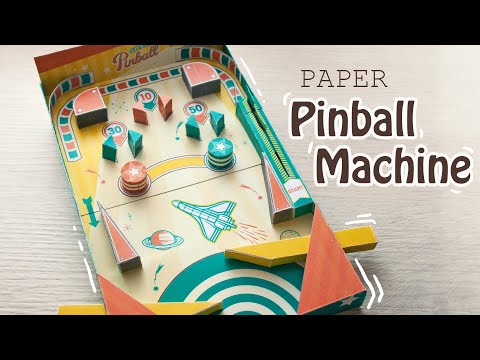 Working paper Pinball Machine Toy (canon free papercraft)