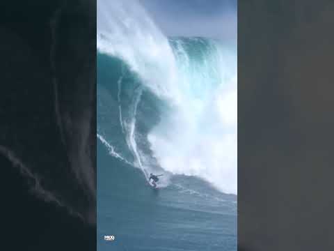 JAWS MASSIVE INCREDIBLE TOW IN RIDE - KAI LENNY #Shorts