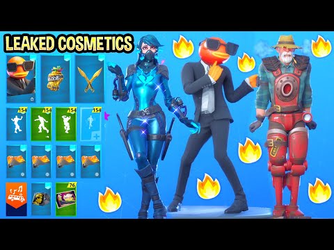 *NEW* Leaked Fortnite Skins & Emotes..! *AGENT FISHSTICK*