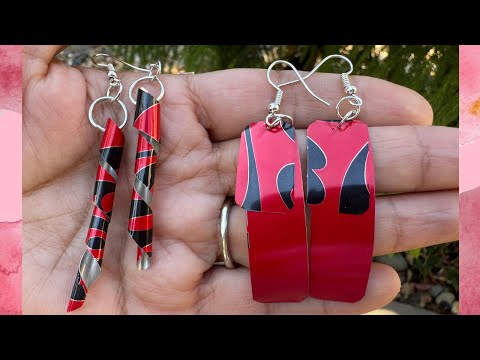 How to Make Earrings out of a Soda Can