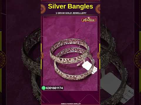 #Shorts Silver Bangles Collections 1 Gram Gold Jewellery