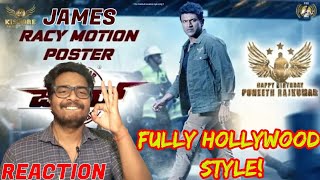 #JAMES Racy Motion Poster Reaction | Powerstar Puneeth Rajkumar,Chethan Kumar #JamesMotionPoster