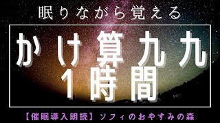 【脳に染み込む睡眠朗読BGM】かけ算九九1時間で眠りながらかけ算九九が脳に染み込みます/寝ながら覚える/不眠/大人も子どもも眠れる/女性の声/おやすみの森/ソフィ/声の図書室/睡眠bgm/寝落ち