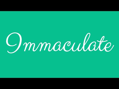 ✎ Immaculate ✎ English Cursive Handwriting Tutorial