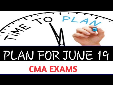 Study plan for June 19