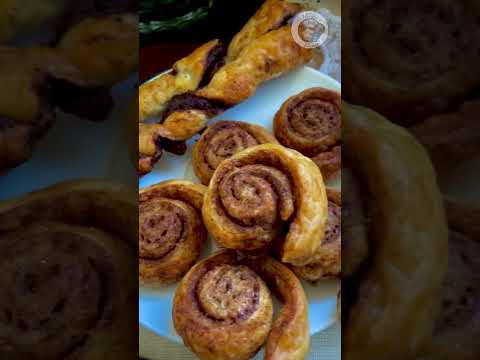 Homemade Cinnamon Rolls, Chocolate Twists and Coffee/Easy snacks/Coffee recipe Meenus Menu #shorts