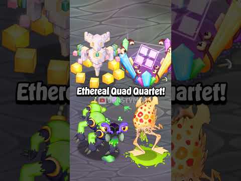 My Singing Monsters - Ethereal Workshop Quad Quartet #shorts #mysingingmonsters  #animation #msm