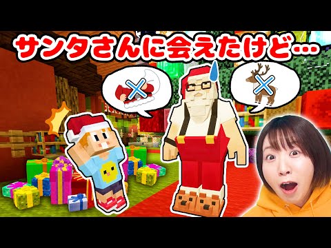 【マイクラ】服がない！トナカイが逃げた！ハプニングだらけのサンタさんをダッシュでお手伝い🎅💨【番外編】【マインクラフト】【マイクラ統合版】【Minecraft】