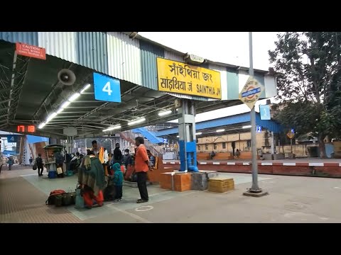 Sainthia Junction railway station West Bengal, Indian Railways Video in 4k ultra HD