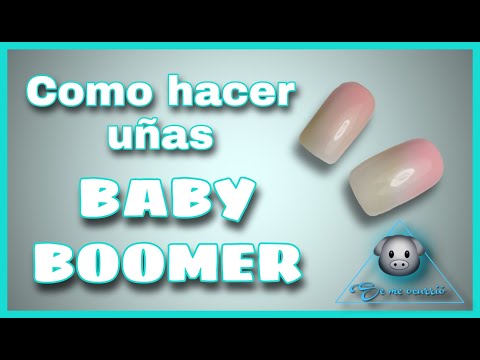 Como hacer uñas Baby boomer de manera fácil.