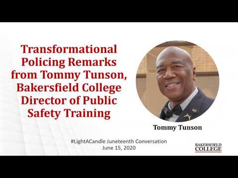 #LightACandle Day 1: Tommy Tunson on Transformational Policing