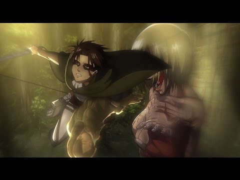 Shingeki no Kyojin - Attacking Female Titan Scene