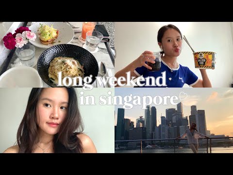 long weekend in singapore | cafe-hopping, jogging, cooking and binge-watching 🤍👩🏻‍🍳🍰