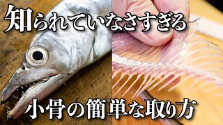 【小技】誰でもできる太刀魚の簡単な捌き方