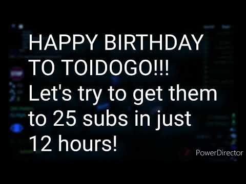 Happy birthday to toidogo!!