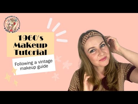 1960's makeup tutorial - following a vintage makeup guide